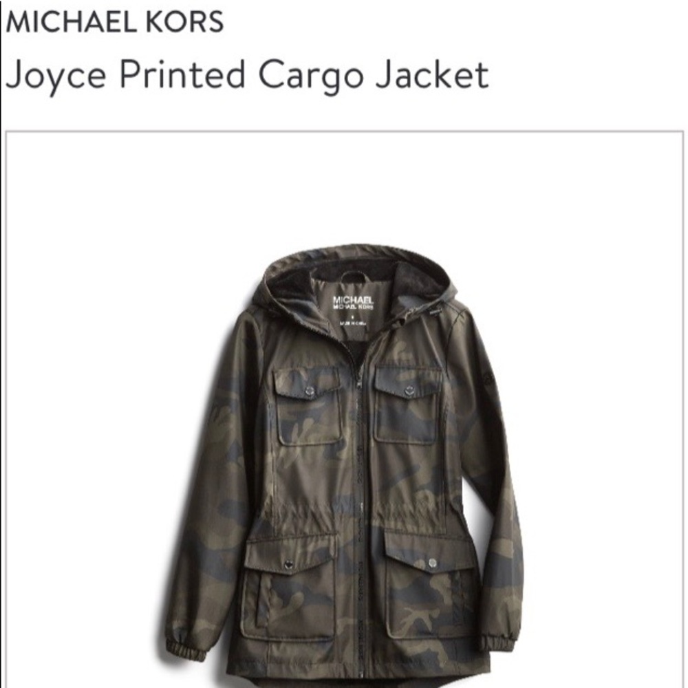 Michael Kors Joyce Printed Cargo Jacket